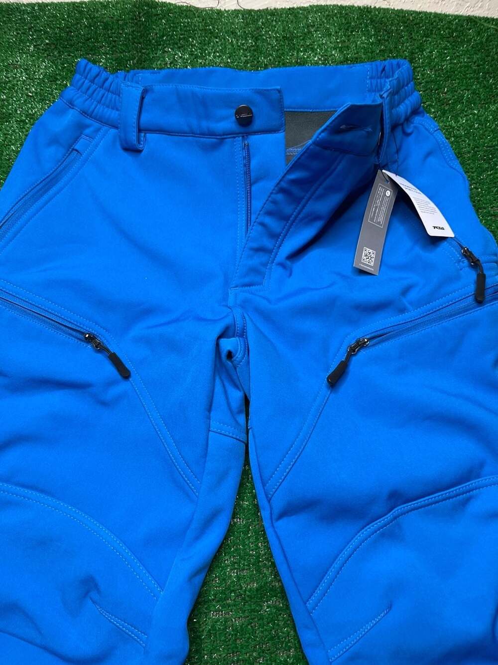 TSLA Men's Softshell Fleece Lined Winter Outdoor Pants Blue Size 32W x 32L